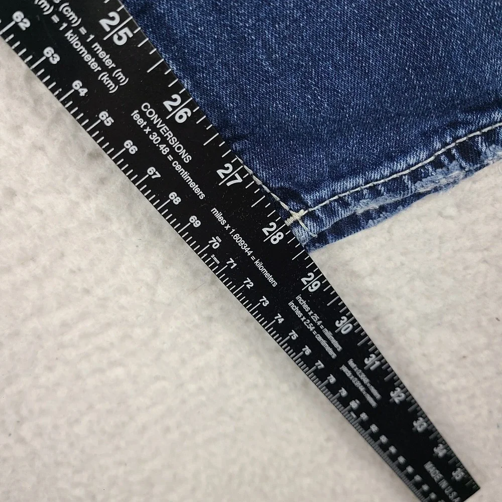 Silver Jeans Womens 28x29 Blue Elyse Skinny Distress Dark Wash Denim